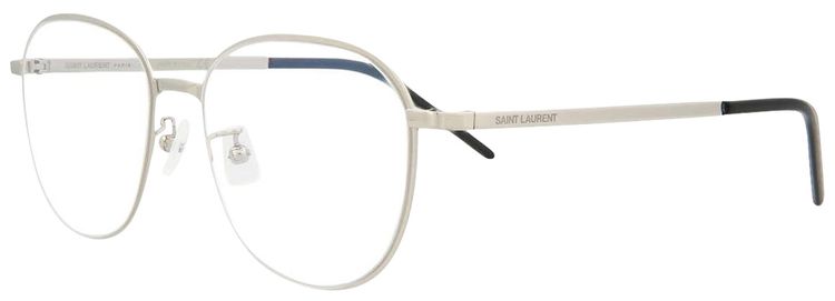 Saint Laurent Round Eyeglasses SilverTransparent