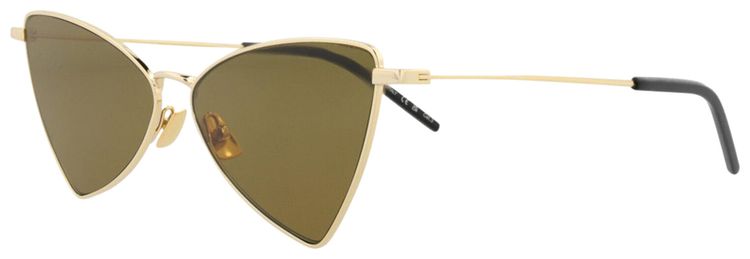 Saint Laurent Cat Eye Sunglasses GoldBrown