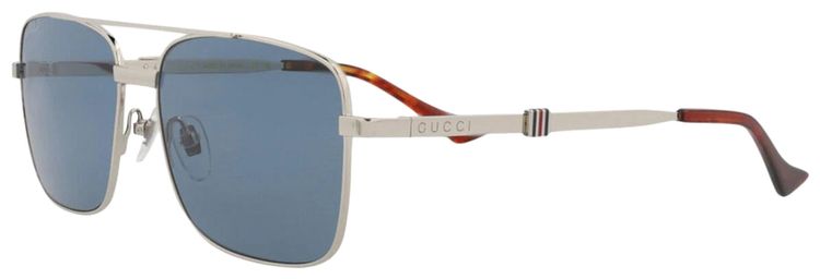 Gucci Square Sunglasses SilverBlue