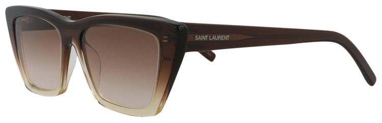 Saint Laurent Rectangular Sunglasses Brown