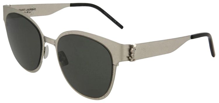 Saint Laurent Round Sunglasses SilverGrey