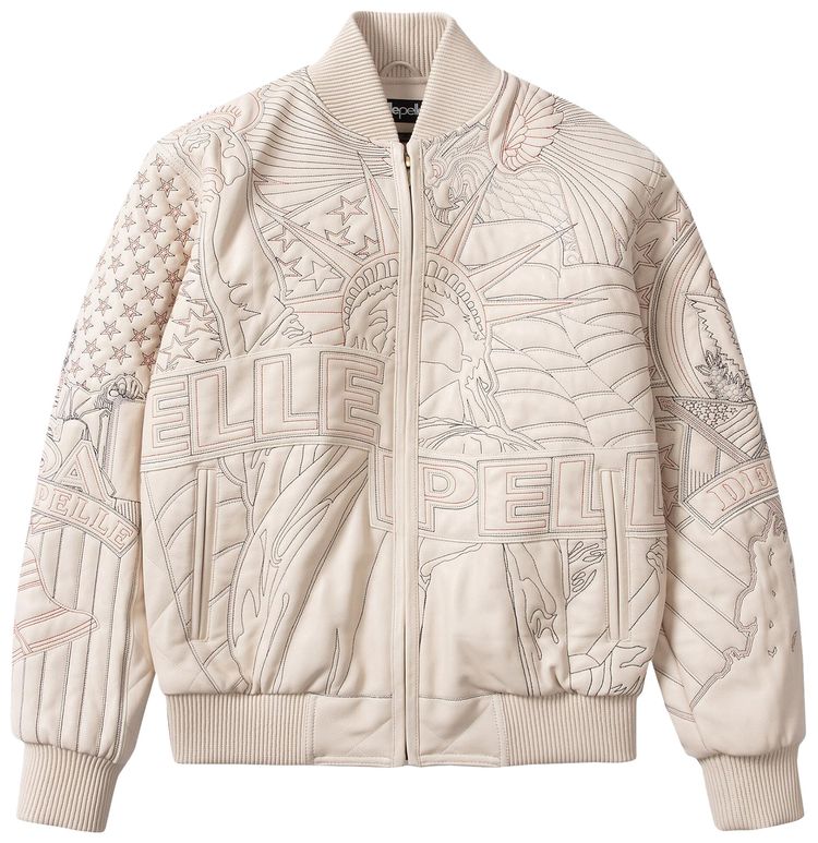 Who Decides War x Pelle Pelle Monument Jacket Cream