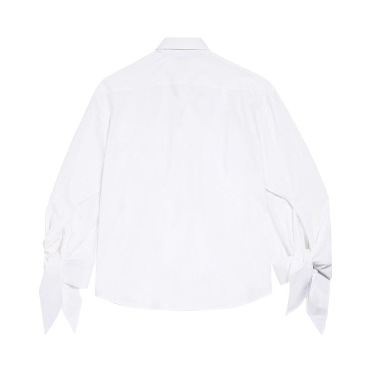 Balenciaga Long Sleeve Oversized Shirt White