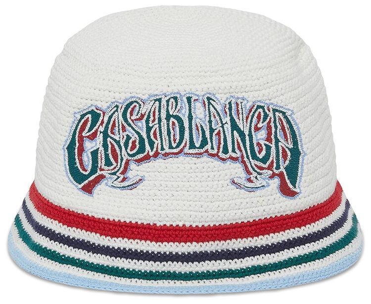 Casablanca Crochet Hat White