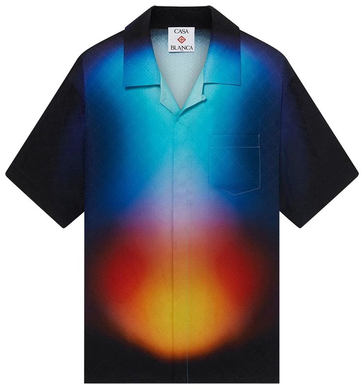 Casablanca Short Sleeve Cuban Collar Shirt Gradient