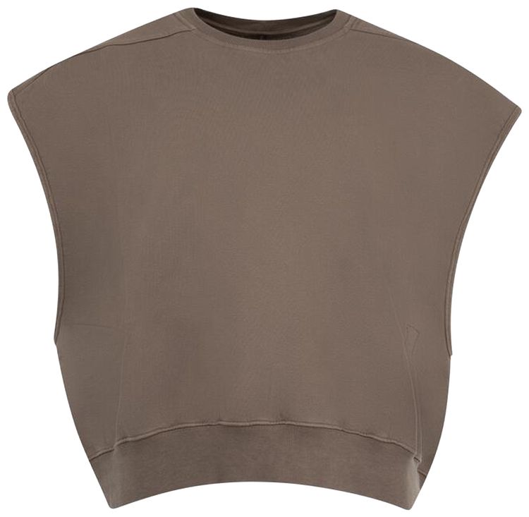 Rick Owens DRKSHDW Hollywood Sleeveless Jumbo Tatlin Sweatshirt Dust