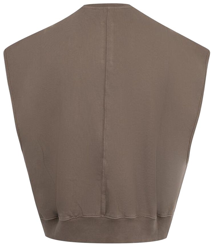 Rick Owens DRKSHDW Hollywood Sleeveless Jumbo Tatlin Sweatshirt Dust