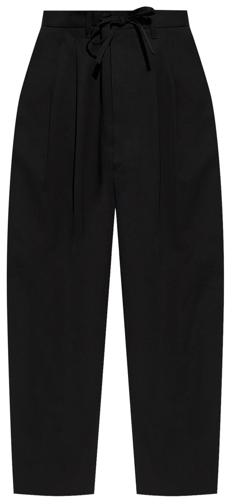 Lemaire Drawstring Pleated Pants Black