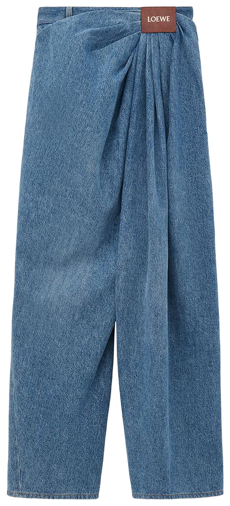 Loewe Draped Jeans Indigo Blue