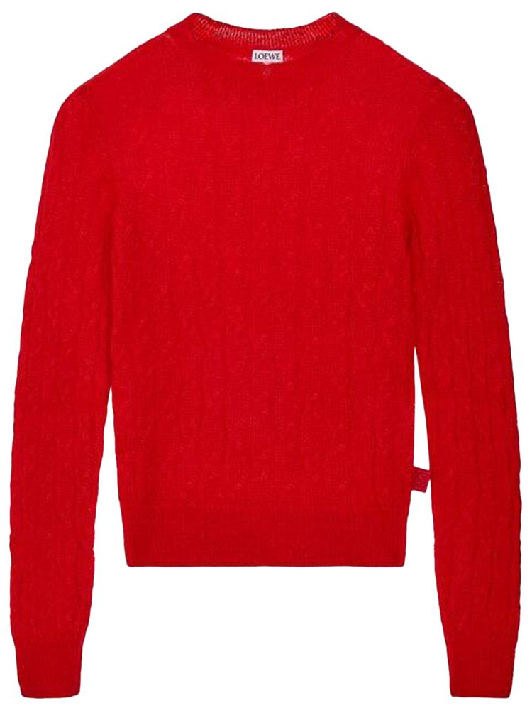 Loewe Knit Sweater Red
