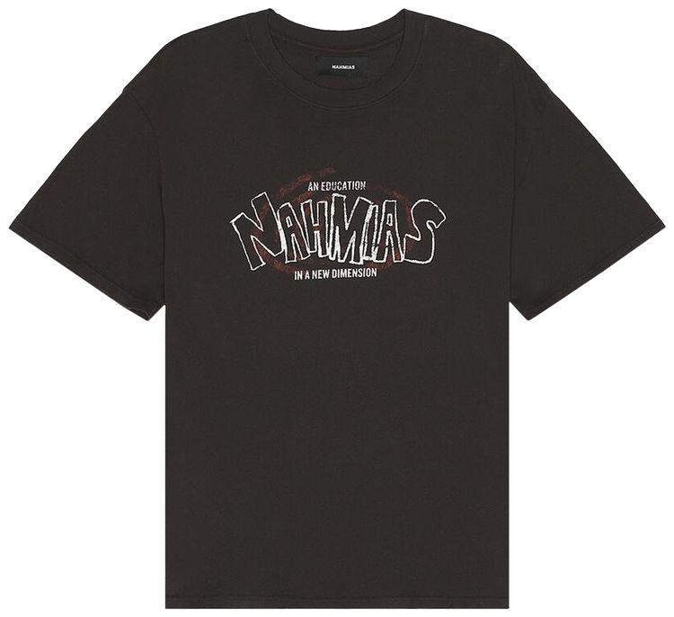 Nahmias No Rolling Boxy T Shirt Off Black Jersey