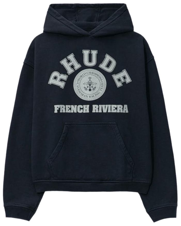 Rhude French Riviera Hoodie Vintage Black