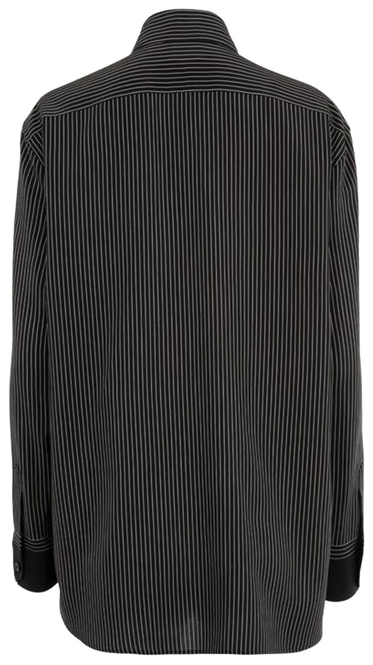 Saint Laurent Striped Button Up Shirt BlackCraie