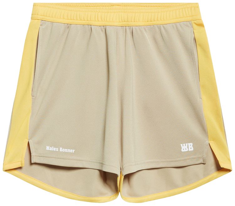 Wales Bonner Home Jersey Shorts BeigeYellow