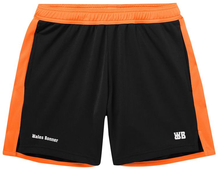 Wales Bonner Home Jersey Shorts BlackOrange