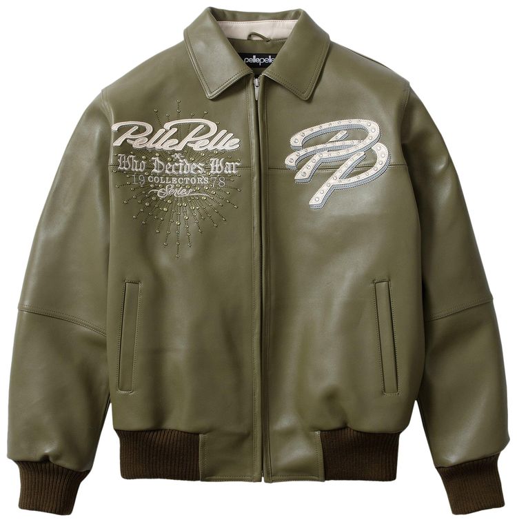 Who Decides War x Pelle Pelle Greatest Of All Time Jacket Olive