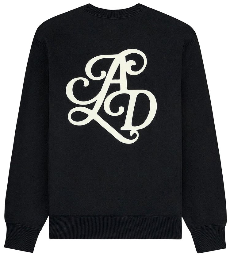 Aime Leon Dore Monogram Crewneck Sweatshirt Jet Black