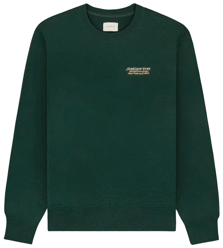 Aime Leon Dore Monogram Crewneck Sweatshirt Pine Grove