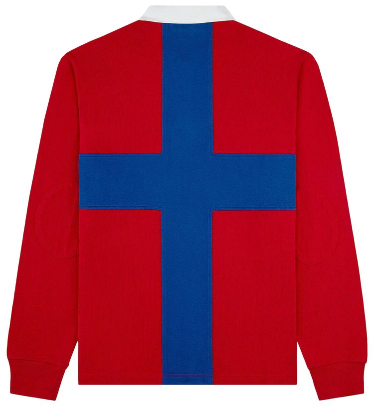 Aime Leon Dore Paneled Sail Rugby Equestrian Red