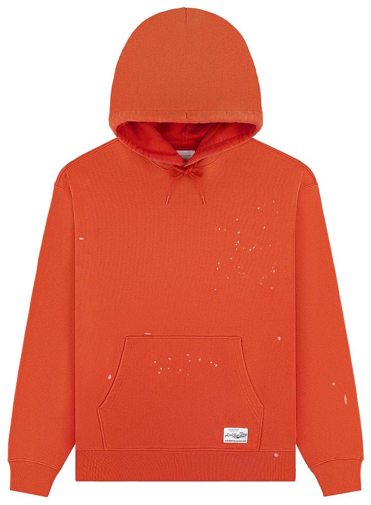 Aime Leon Dore Paint Splatter Hoodie Faded Orange