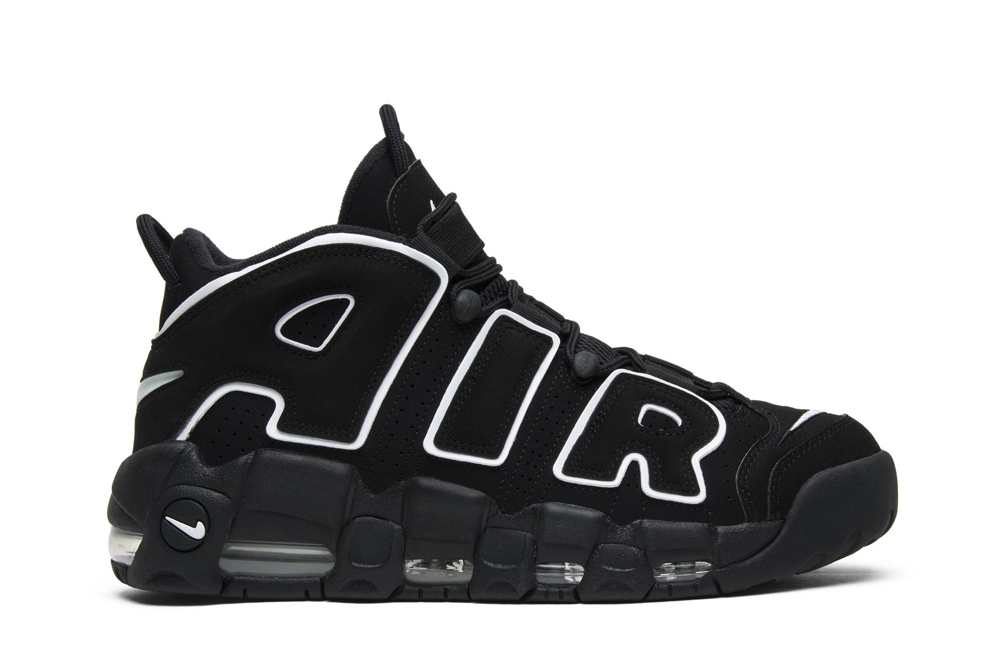 Buy Air More Uptempo 'Black White' 2016 - 414962 002 16 | GOAT
