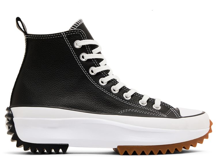Run Star Hike High Black White