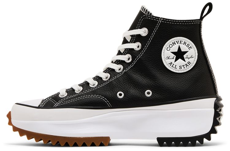 Run Star Hike High Black White