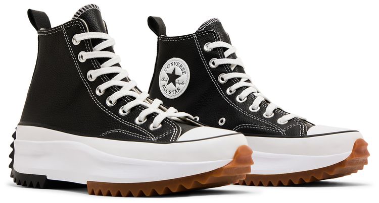 Run Star Hike High Black White