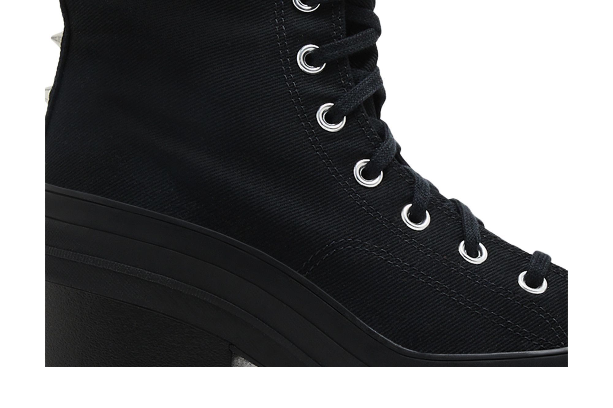 Converse Chuck 70 De Luxe Heel ブラック 23cm CONVERSE Women's Chuck 70 De Luxe Heel Premium Leather