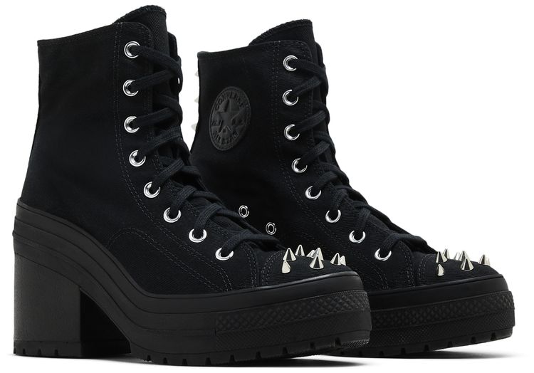 Converse Wmns Chuck 70 De Luxe Heel Platform High Studded   Black