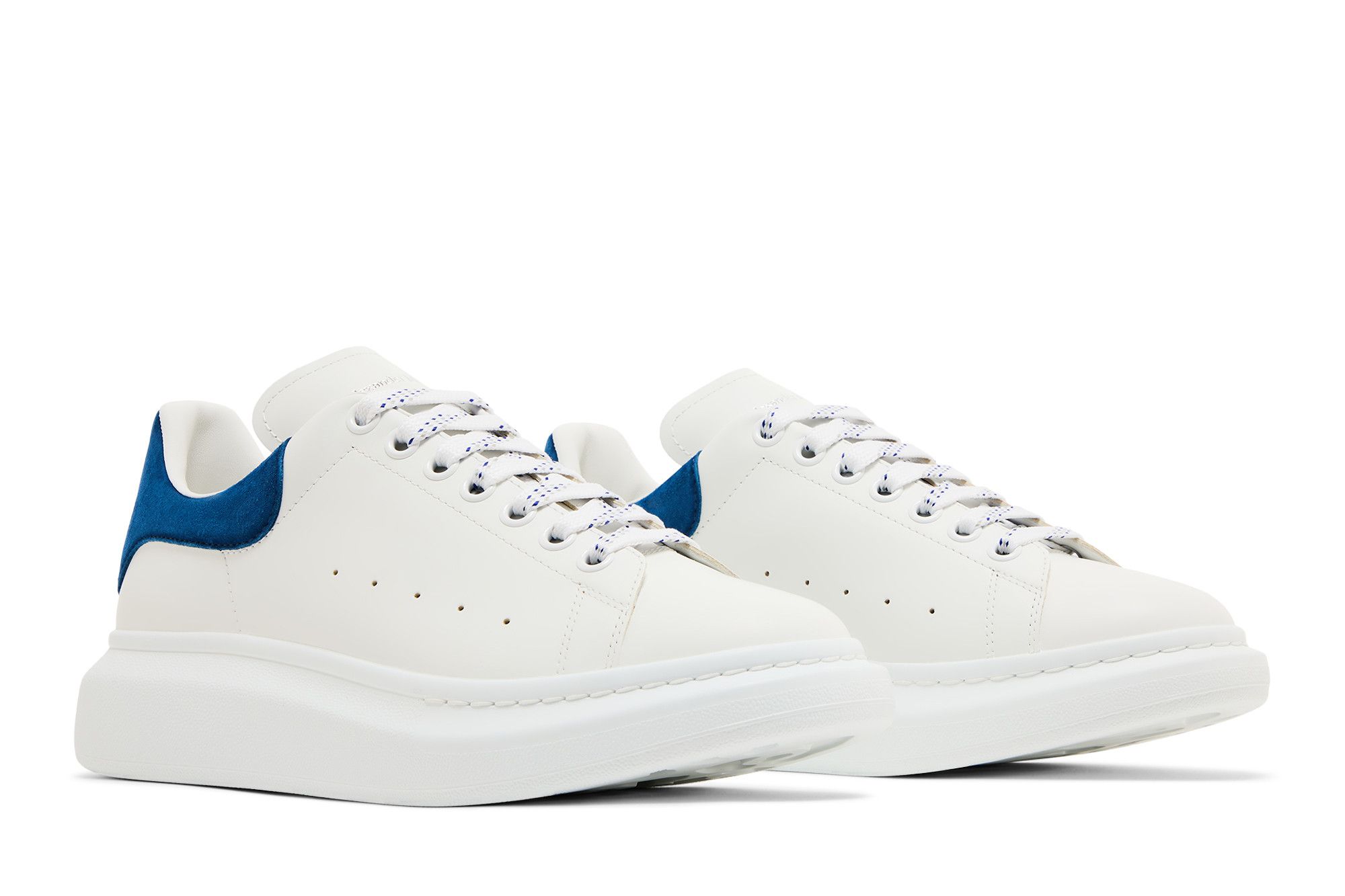 Buy Alexander McQueen Oversized Sneaker 'White Paris Blue' 2024