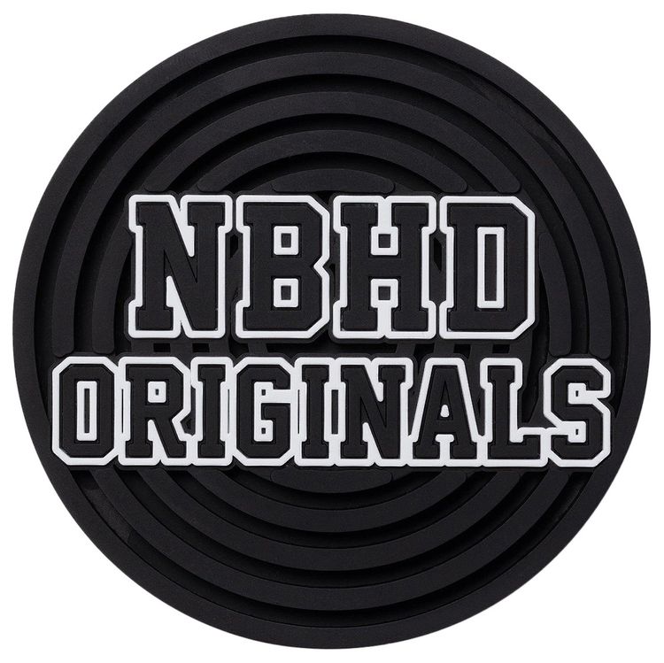Neighborhood Logo Coaster Black