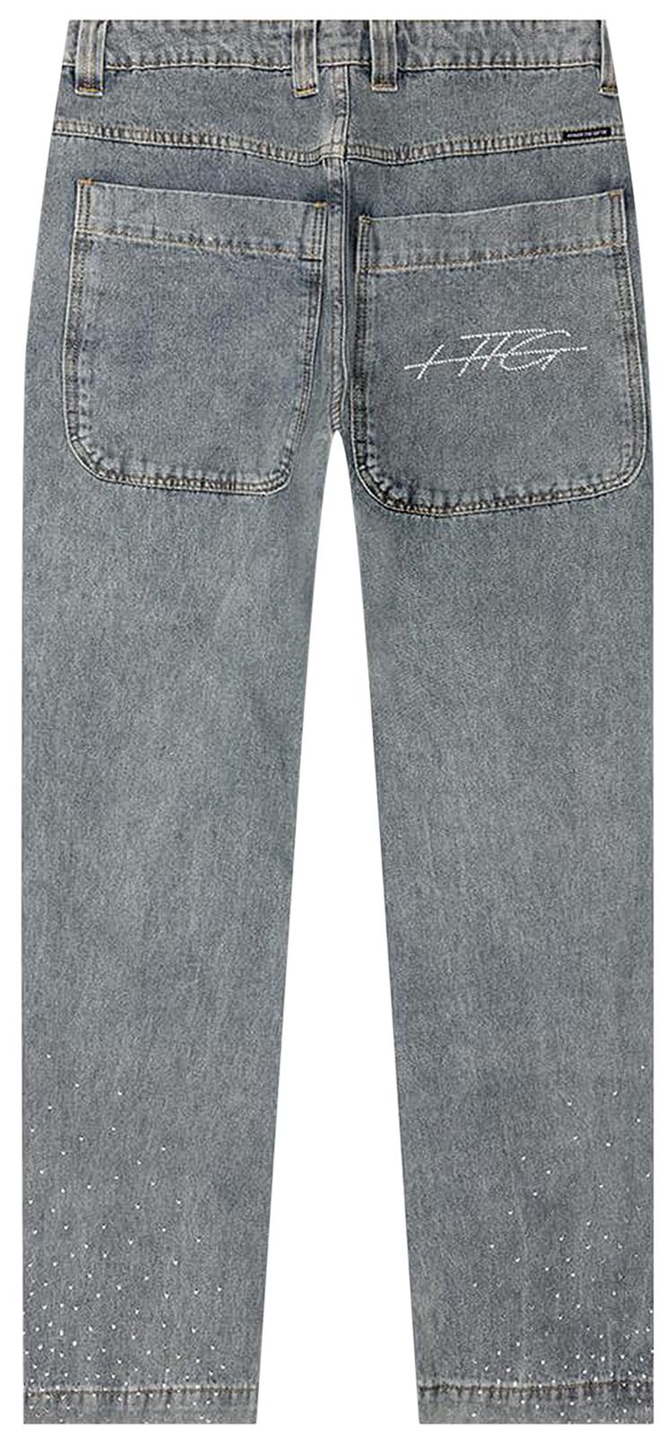 Honor The Gift Rhinestone Wide Leg Pant Indigo