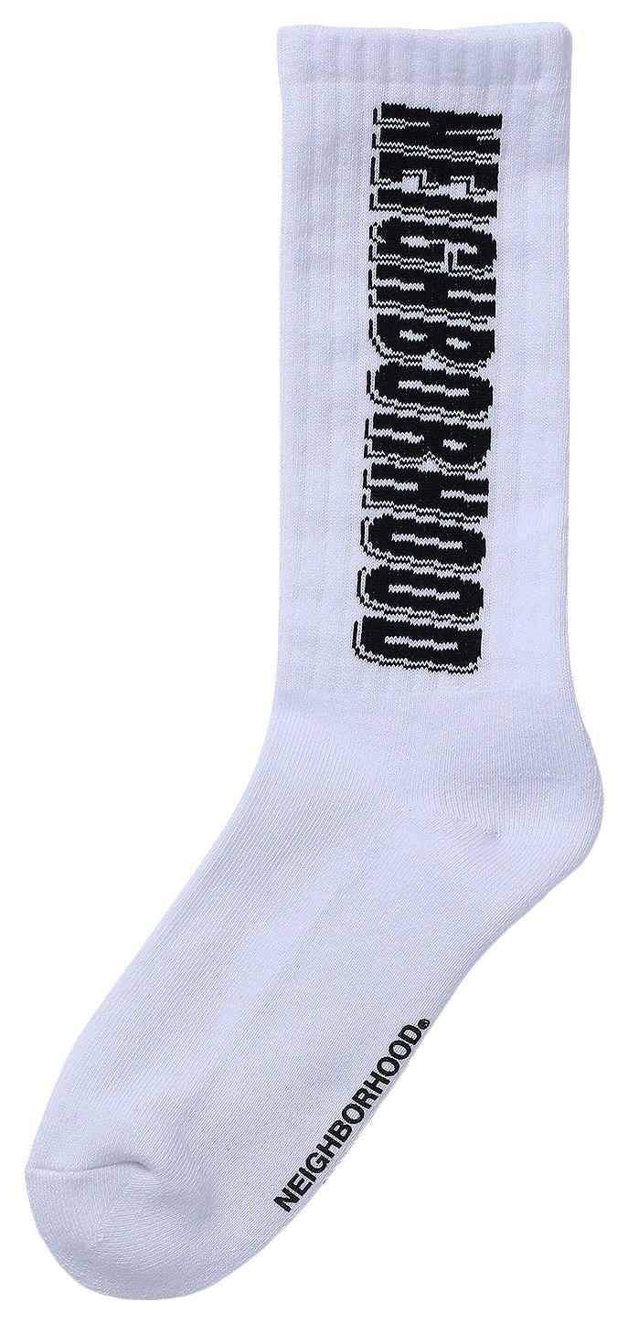 Neighborhood Logo Socks White
