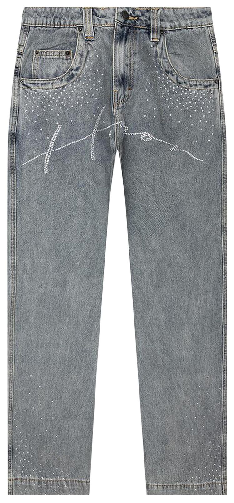 Honor The Gift Rhinestone Wide Leg Pant Indigo