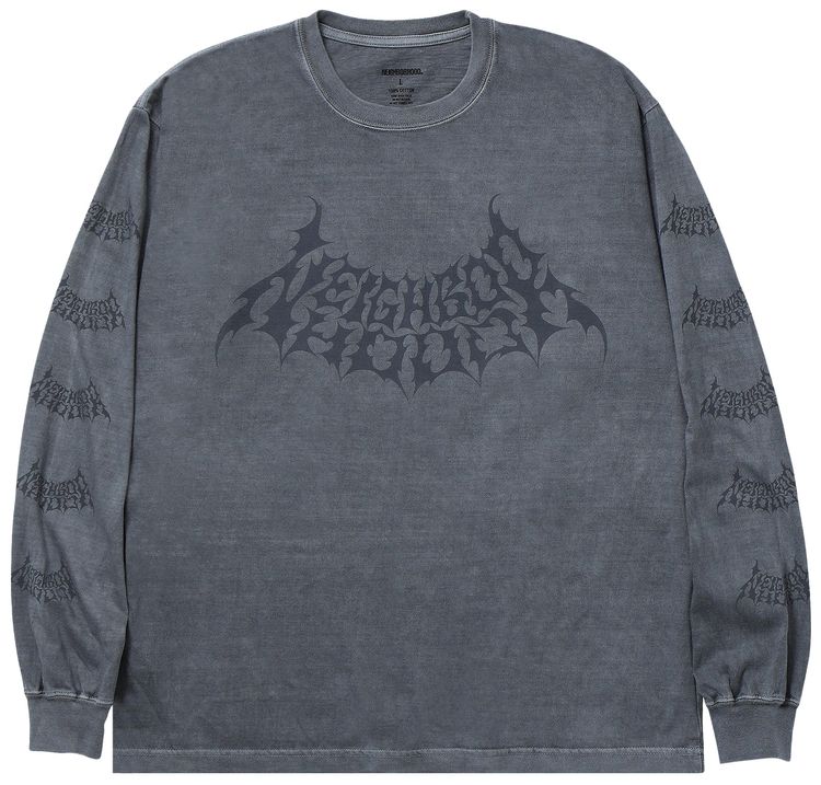 Neighborhood Long Sleeve 4 Tee Grey