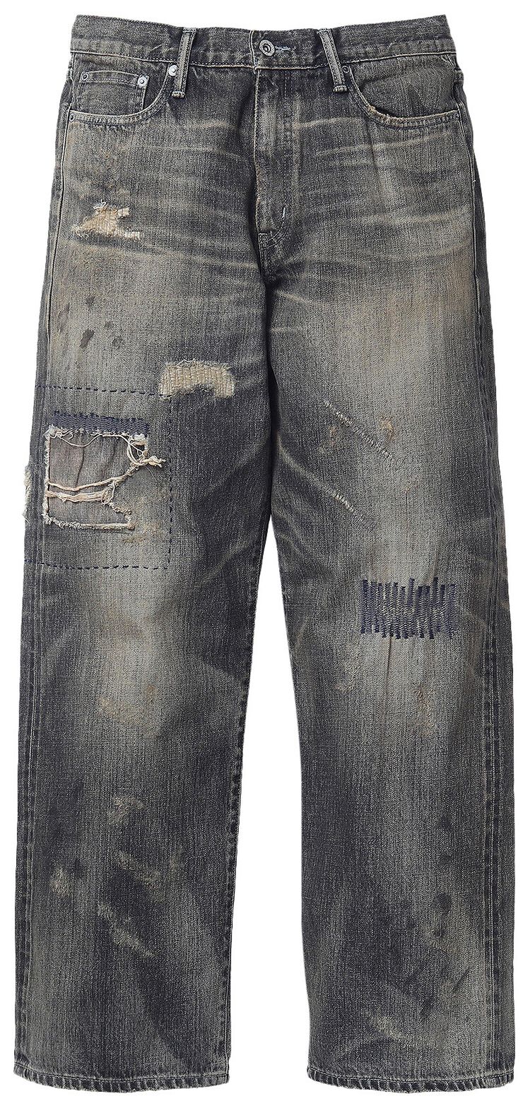 Neighborhood Savage Denim DP Wide Pants Black