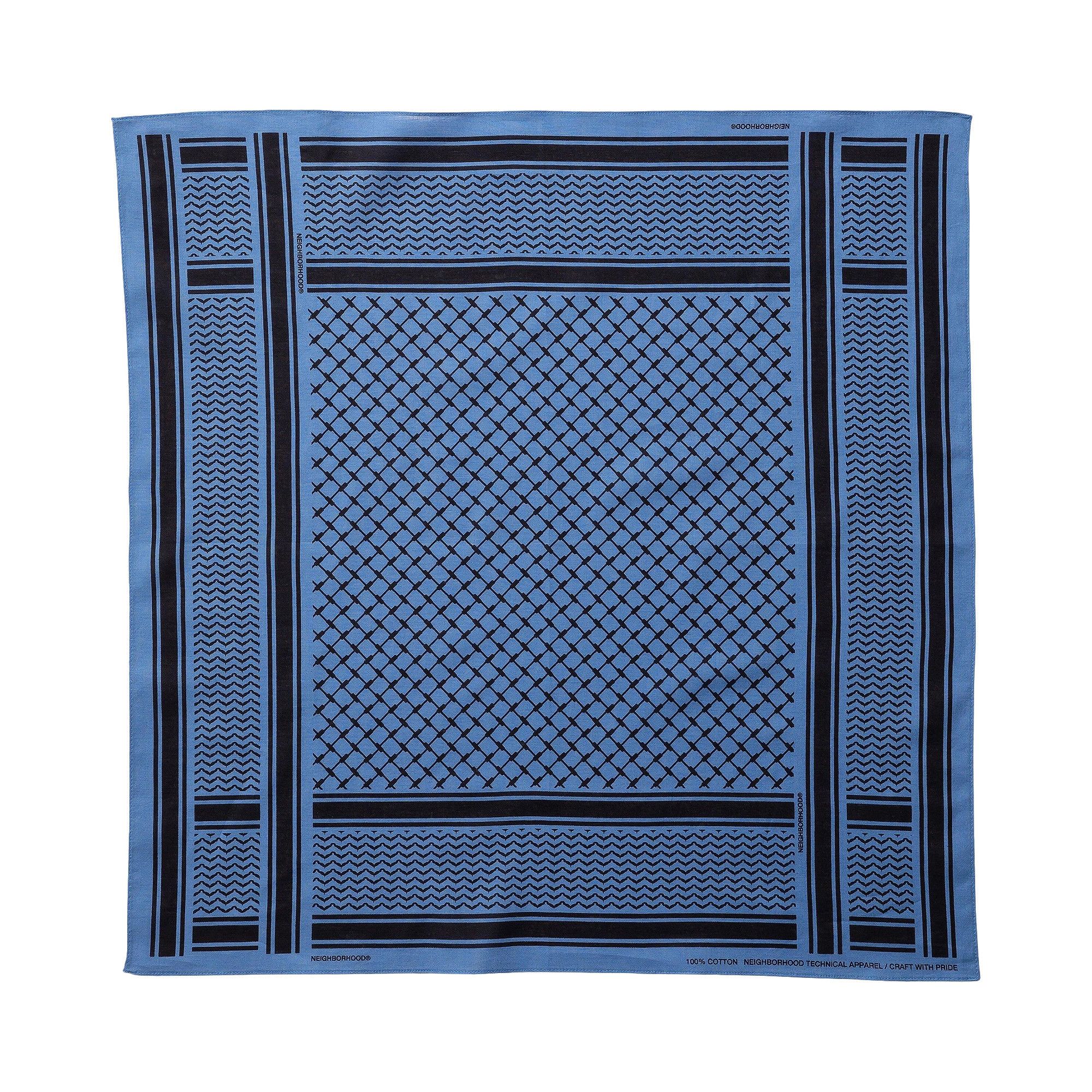Buy Neighborhood Shemagh Pattern Bandana 'Blue' - 251BXNH