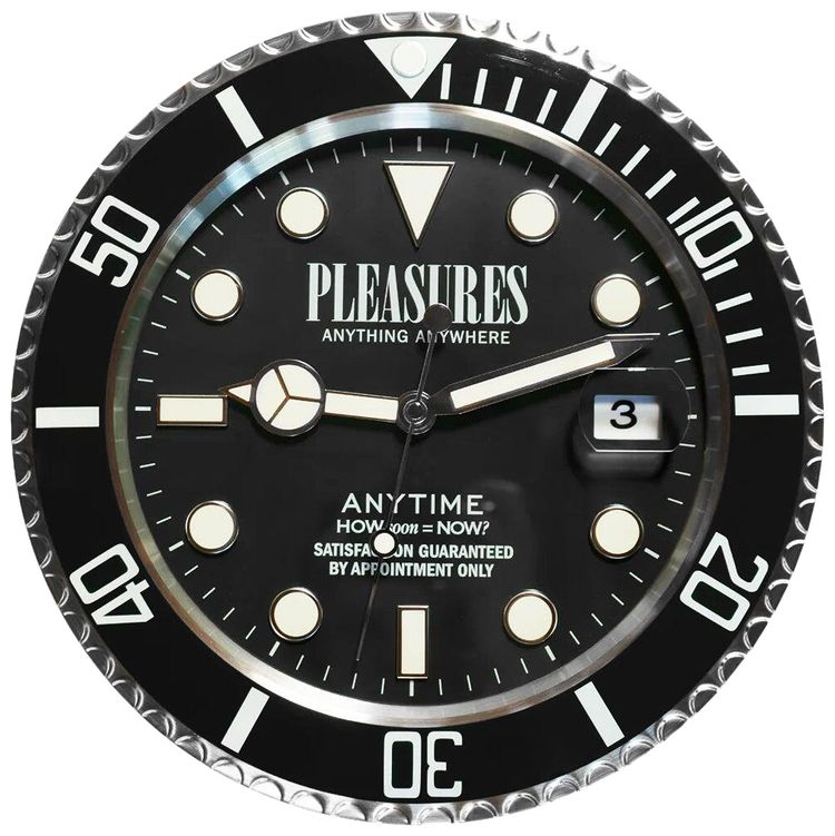 Pleasures Anytime Clock Black