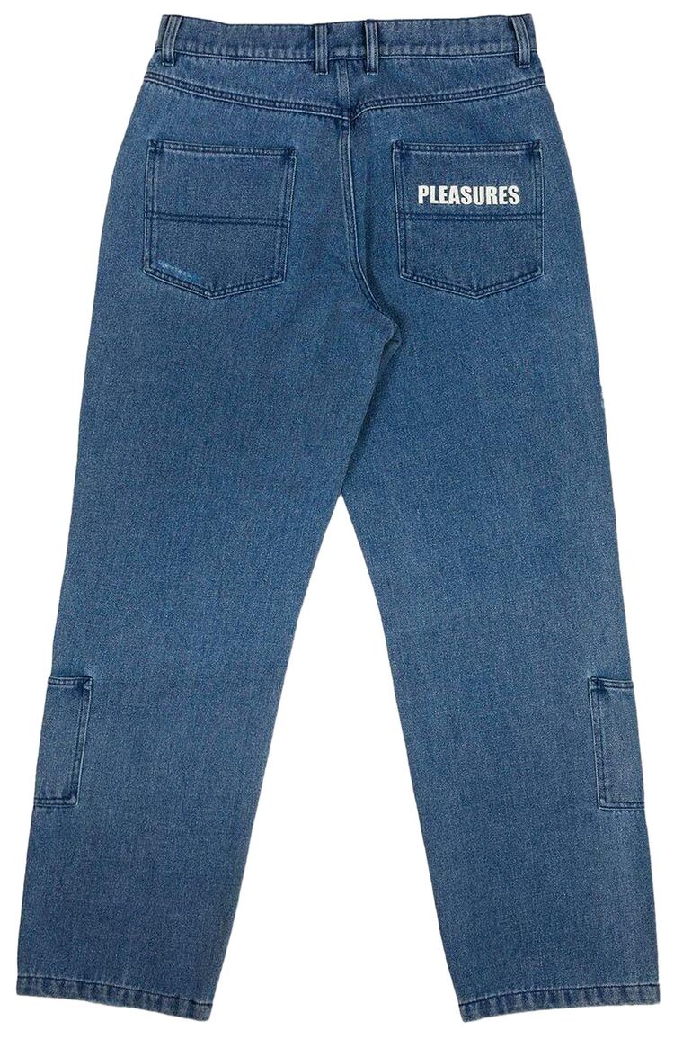 Pleasures Floral Ultra Double Knee Pants Indigo