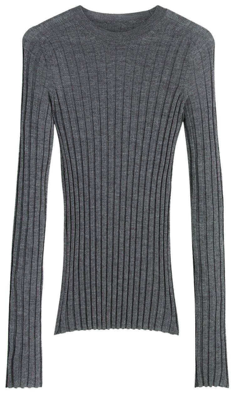 Phoebe Philo Wide Rib Crewneck Grey
