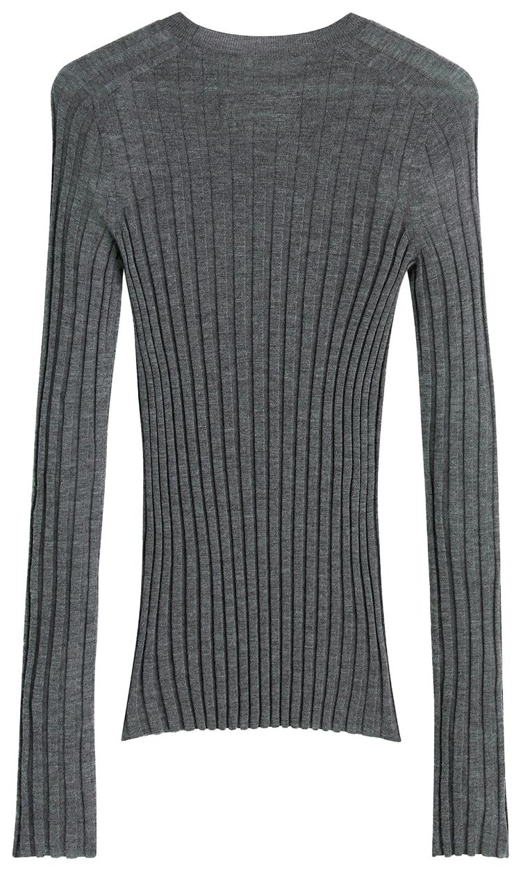 Phoebe Philo Wide Rib Crewneck Grey