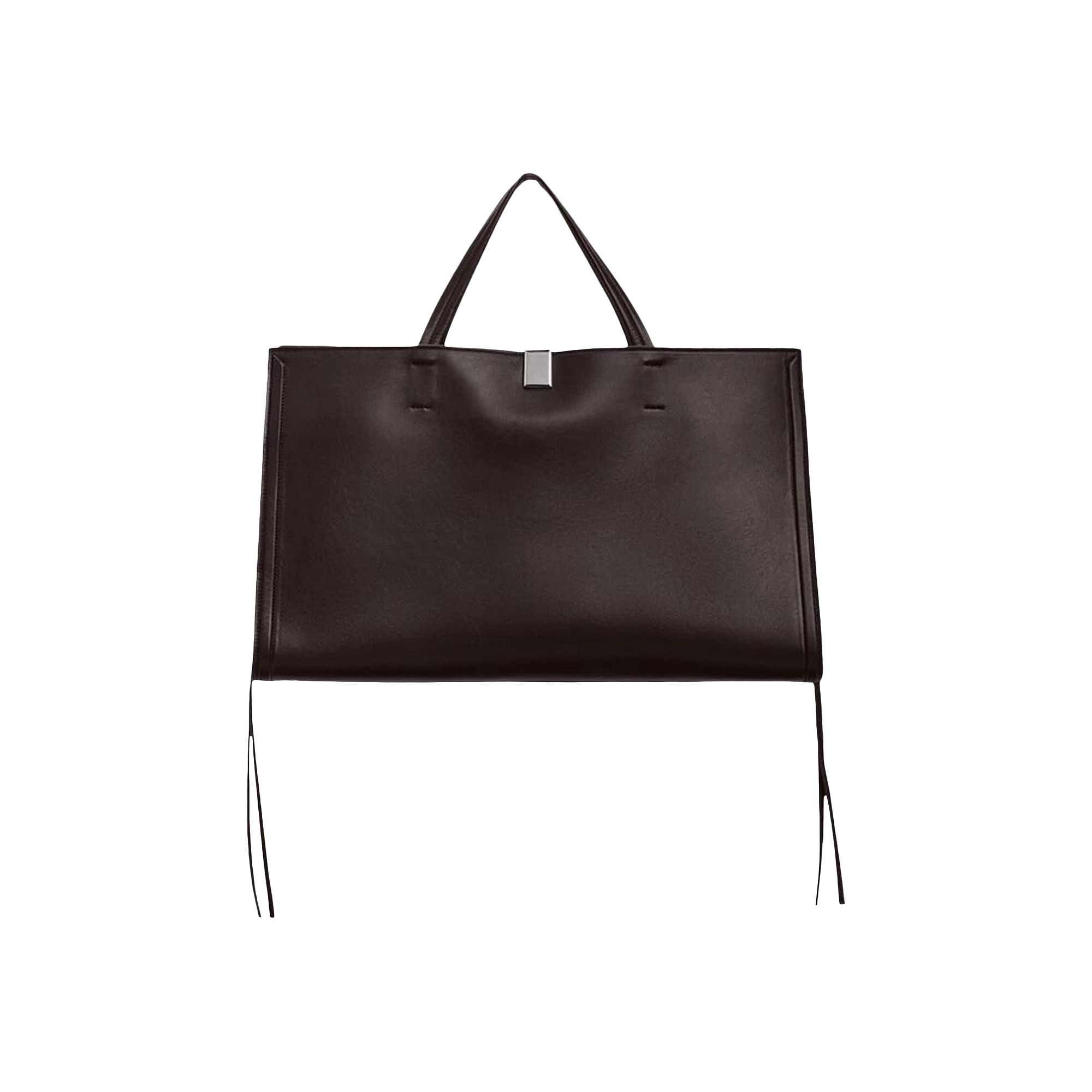 【PHOEBE PHILO】Medium Kit Cabas レザー トートバッグ PHOEBE PHILO | MEDIUM KIT CABAS | BLACK SUEDE WITH SILVER
