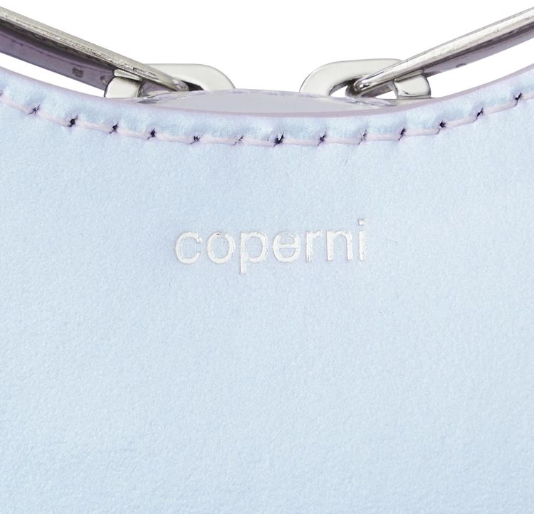 Coperni Pearlised Mini Swipe Bag Blue