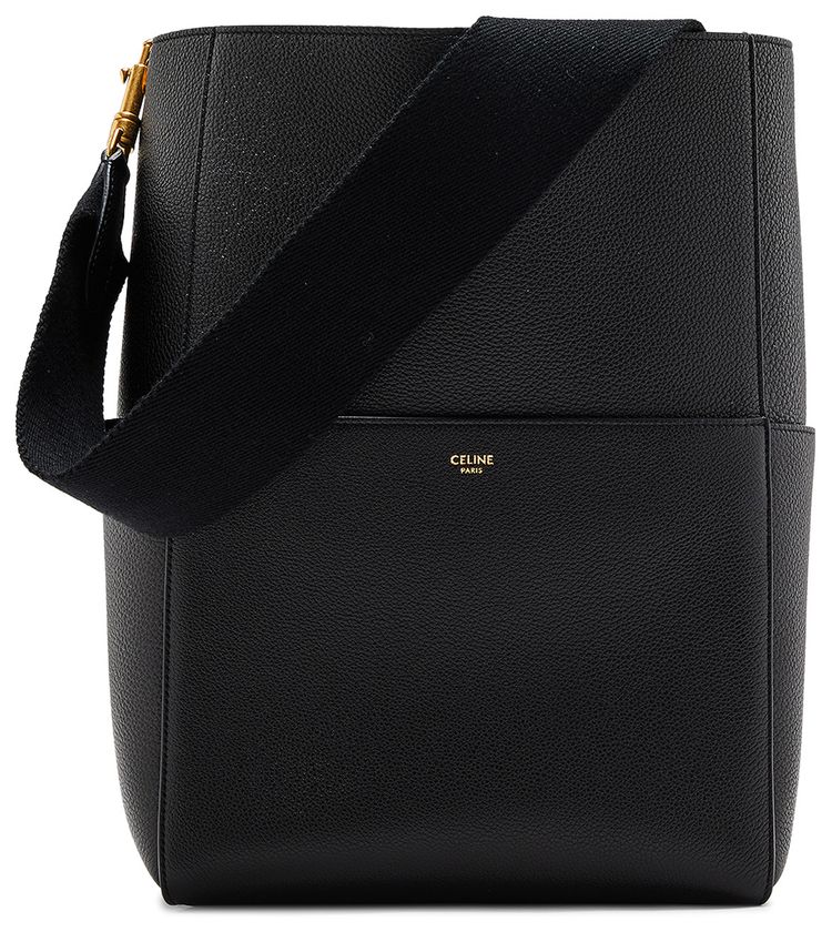 CELINE Sangle Bucket Bag Black