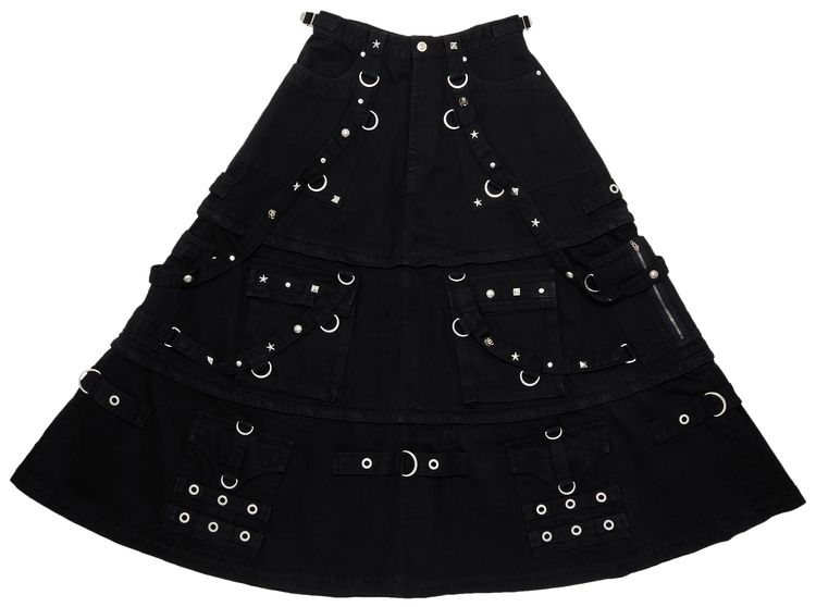 Balenciaga Runway Raver Skirt Black