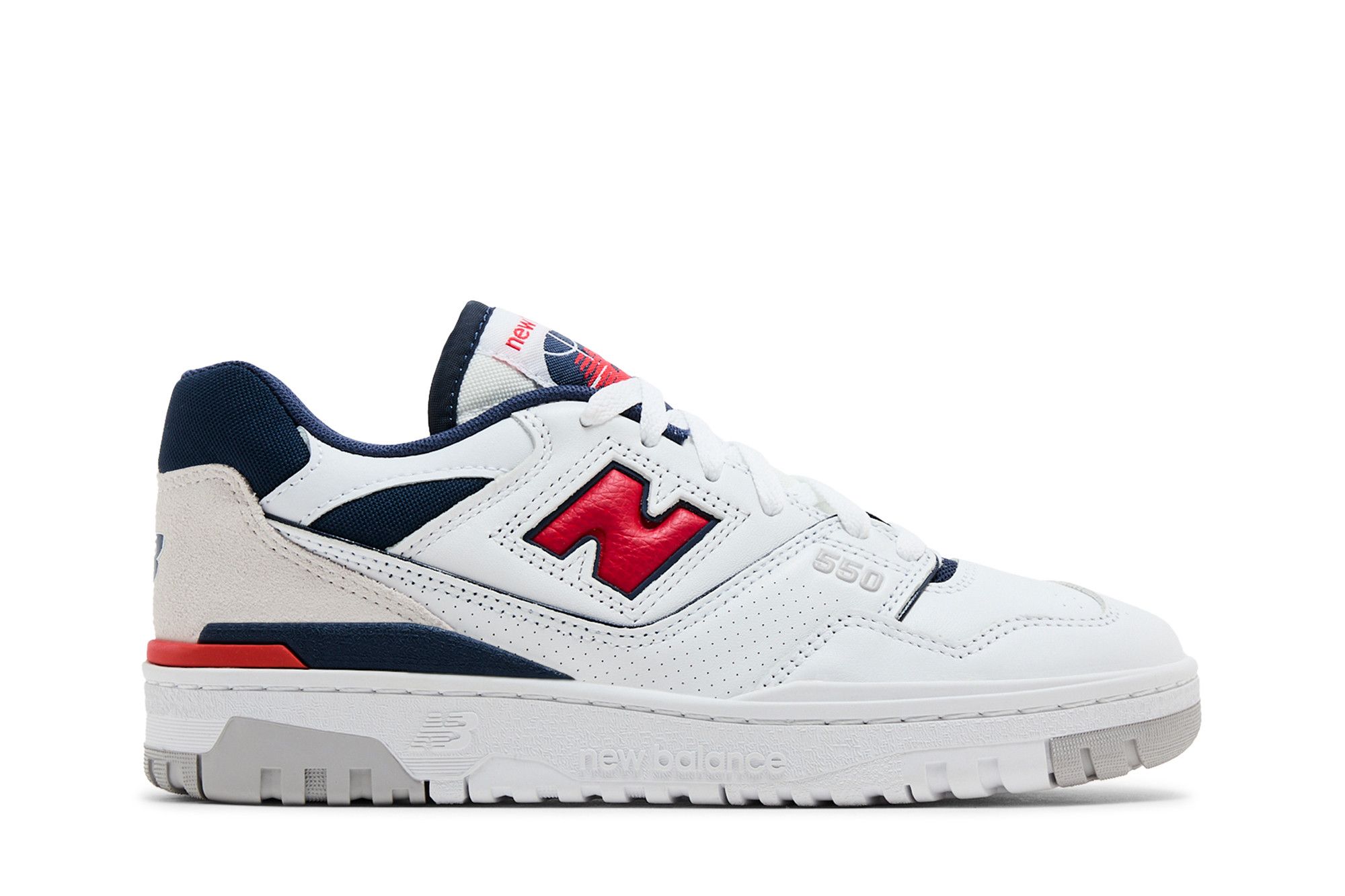 new balance 550 red navy