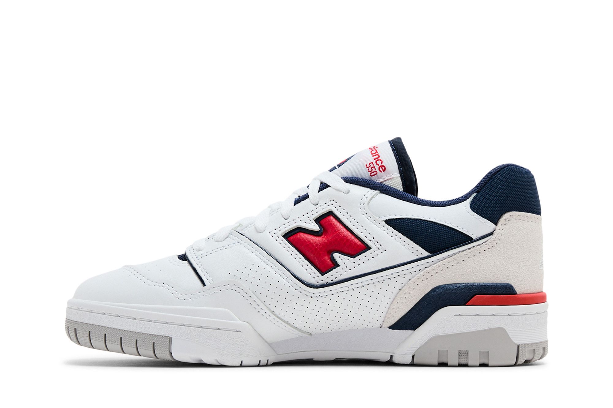 new balance 550 navy red