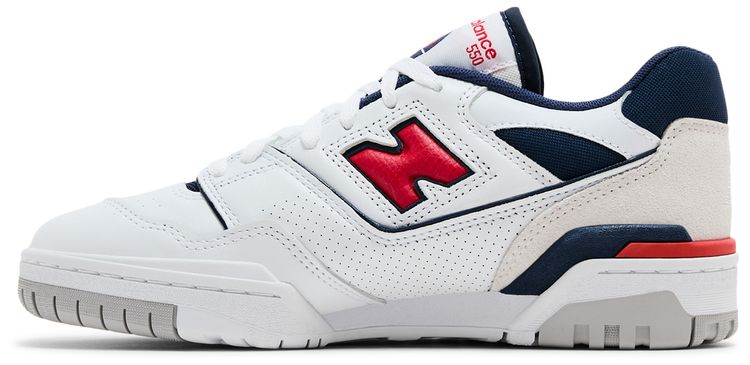 New Balance 550 White Navy True Red