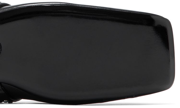 Versace Wmns Gianni Ribbon Studded Ballerinas Black